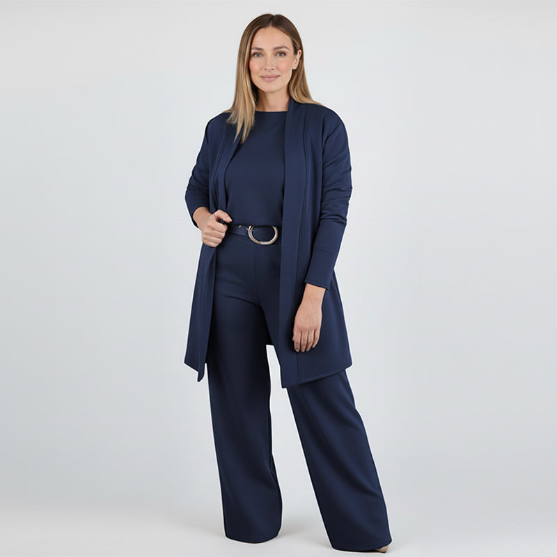 Valeria |  3-piece set including long cardigan, top and pants💞