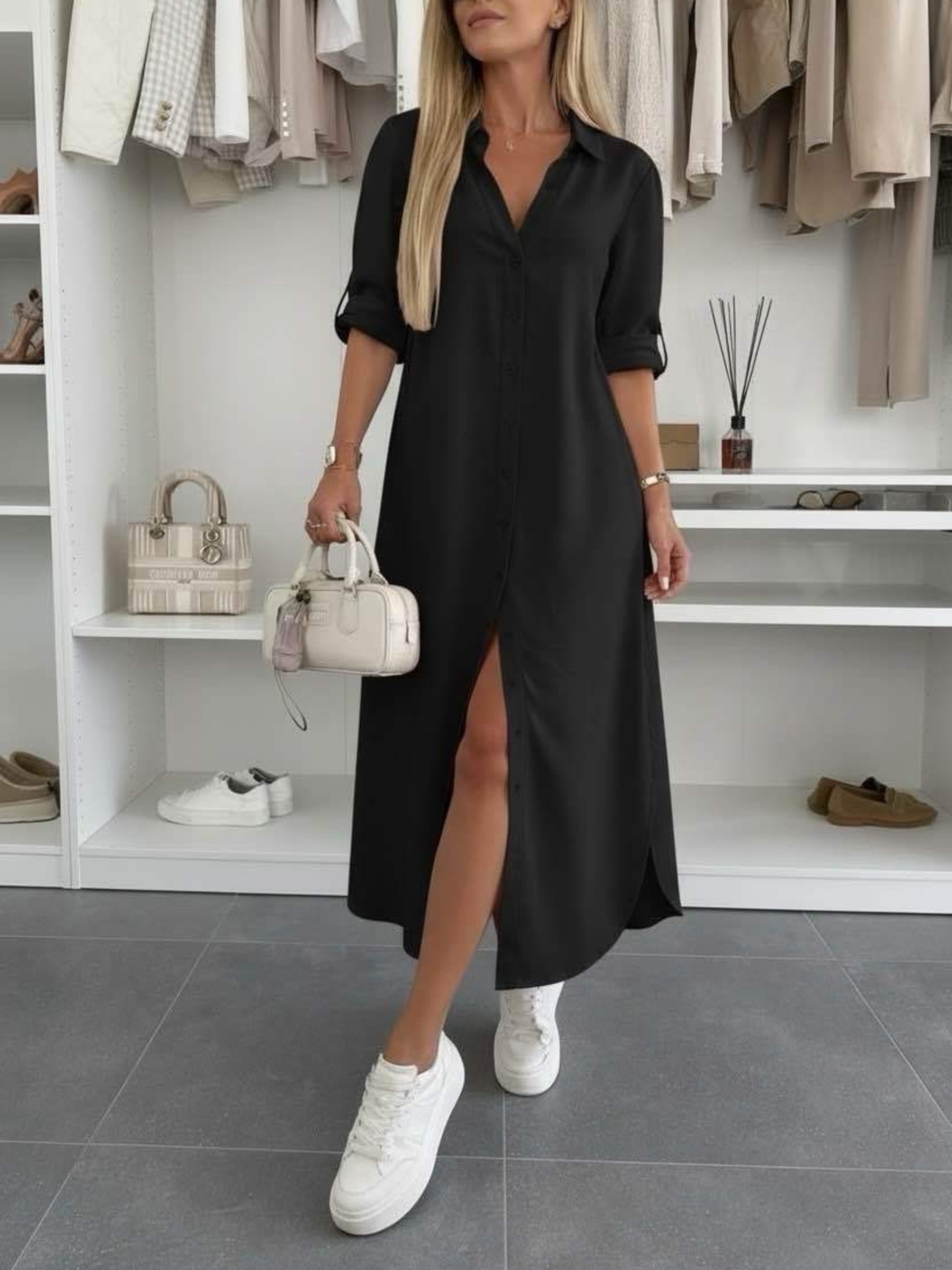 Brenda | Oversized Shirt Dress