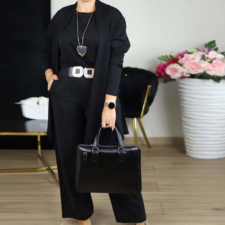 Valeria |  3-piece set including long cardigan, top and pants💞