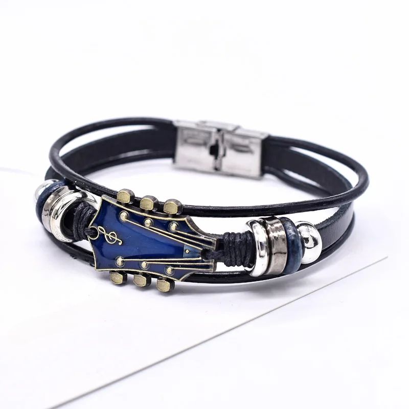 Flavio Guitar Leather Bracelet