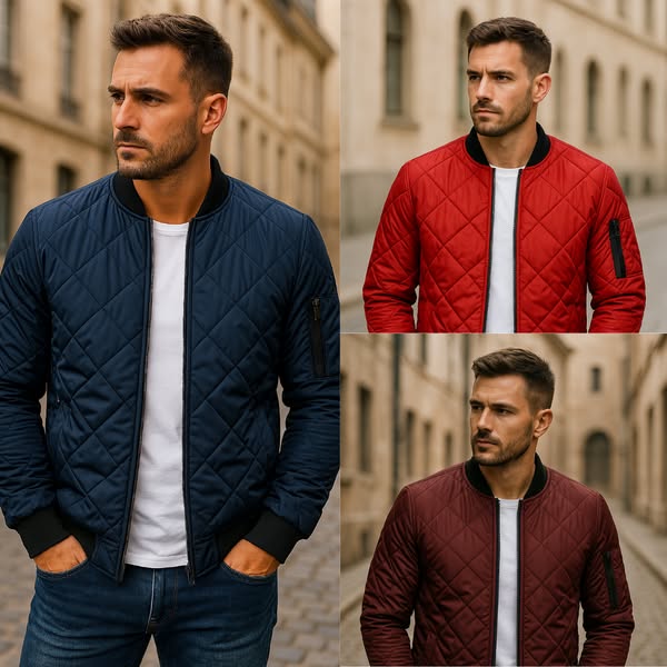 Lapo | Diamond-pattern cotton jacket