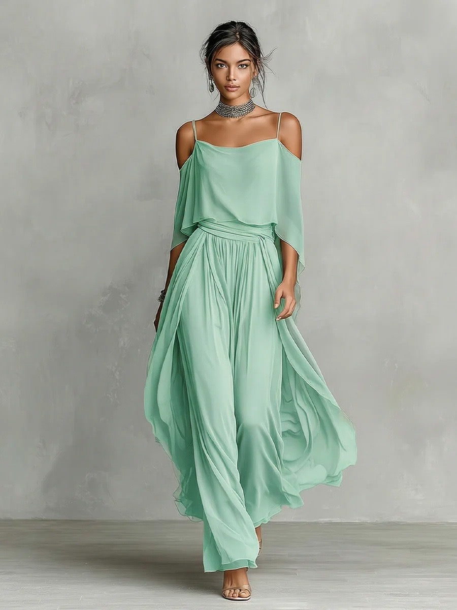 Tania | Grey two-piece fluid set
