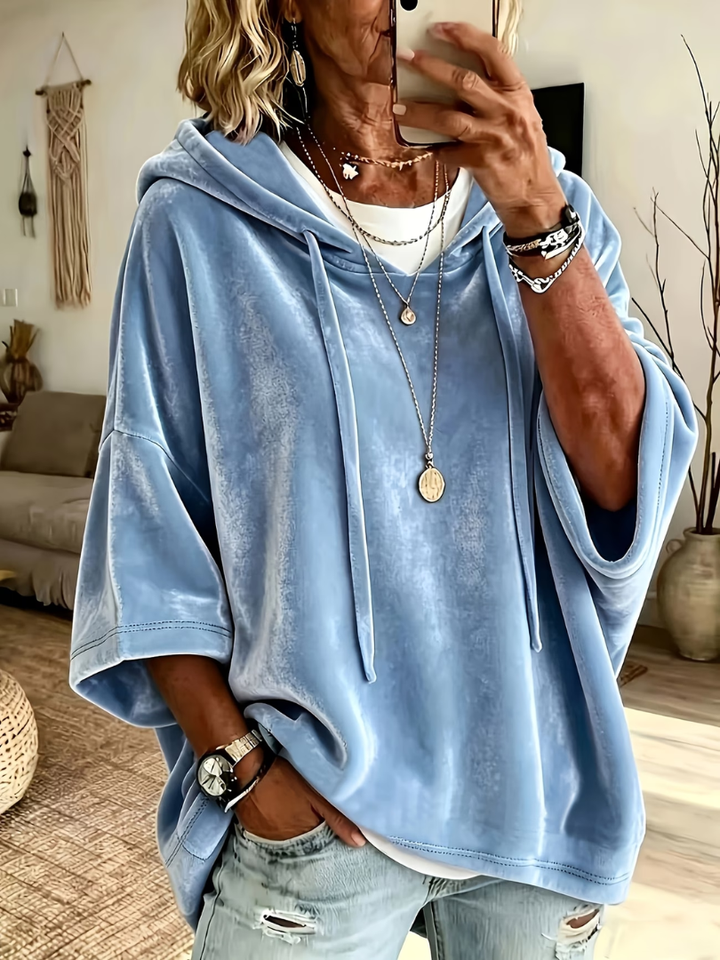 Zoey | Luxury Velvet Oversized Hoodie