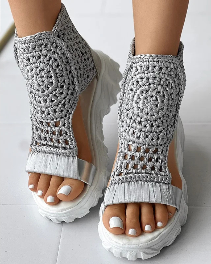 Amaya | Boho Knit Sandals
