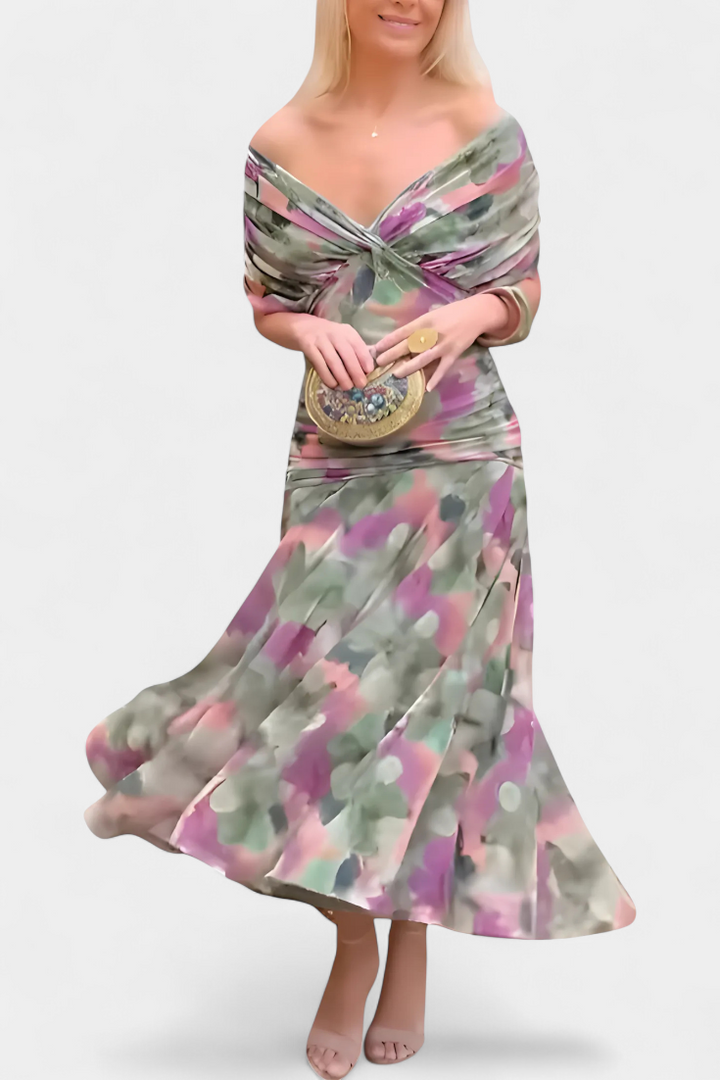Margot | Draped wrap dress