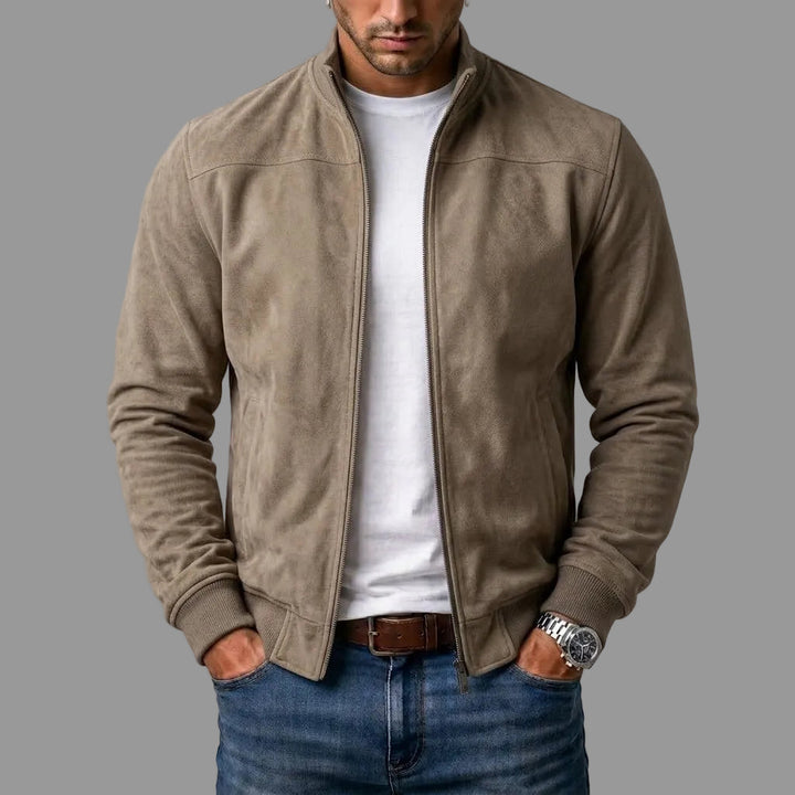 porter | Suede bomber jacket