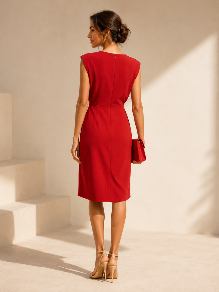 Giada | Abito Midi Drappeggiato