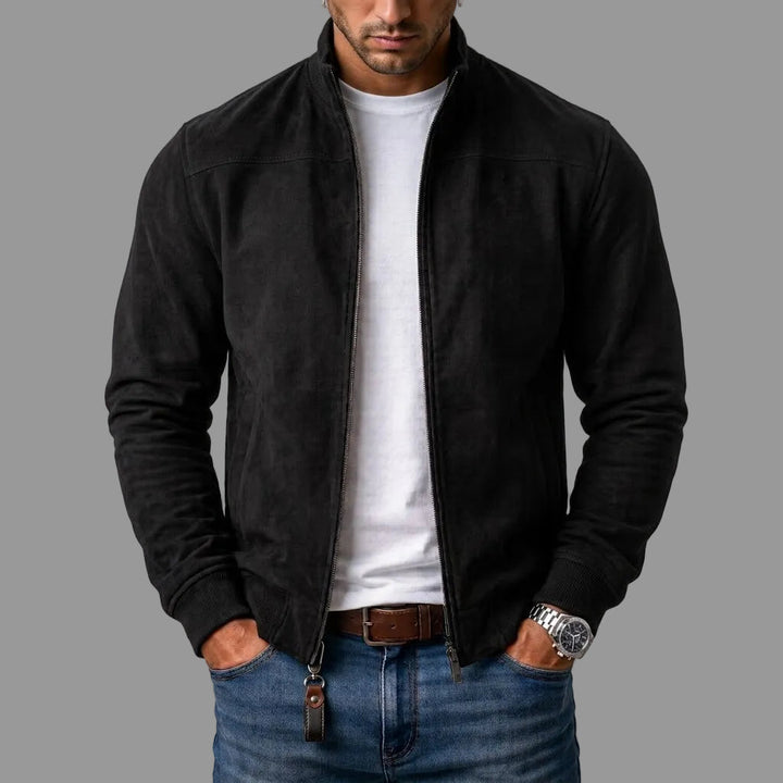 porter | Suede bomber jacket