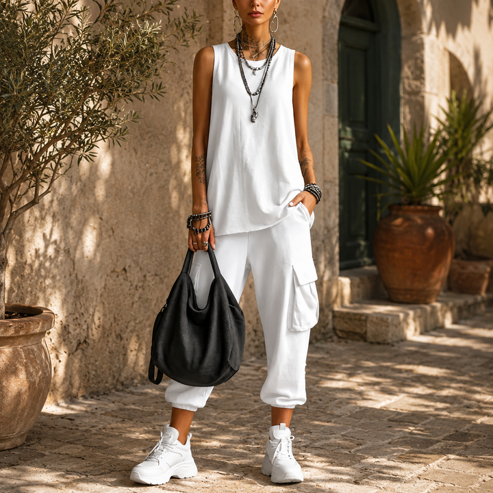 Martina | Completo Casual Morbido con Tasche