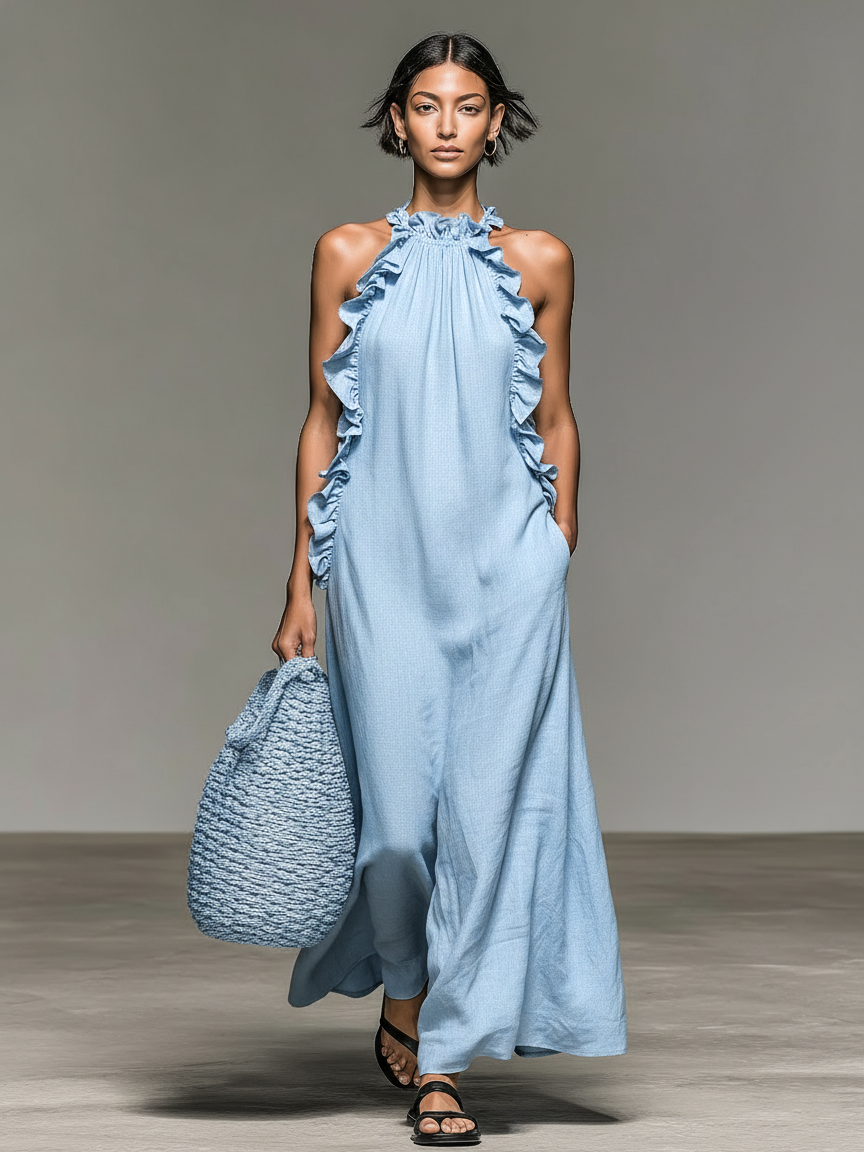 Marianna | Abito Maxi con Tasche
