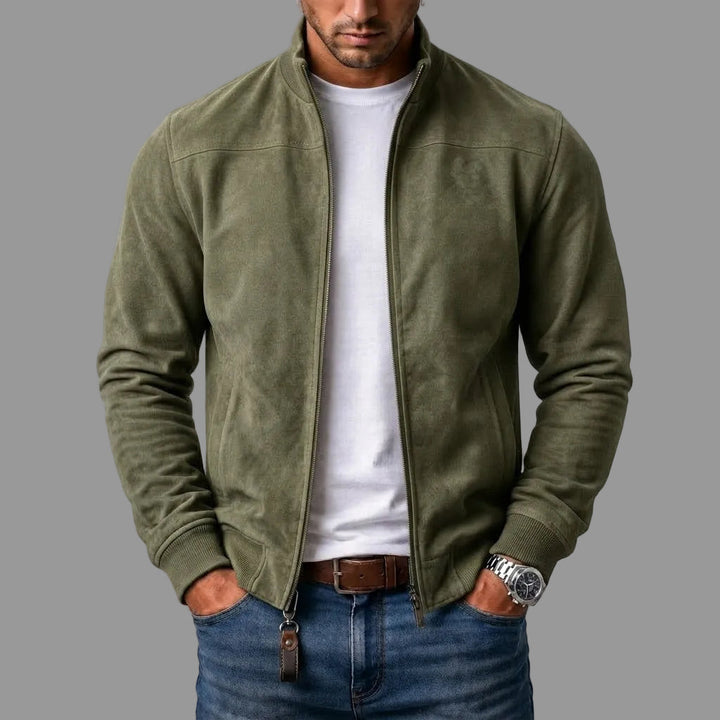 porter | Suede bomber jacket
