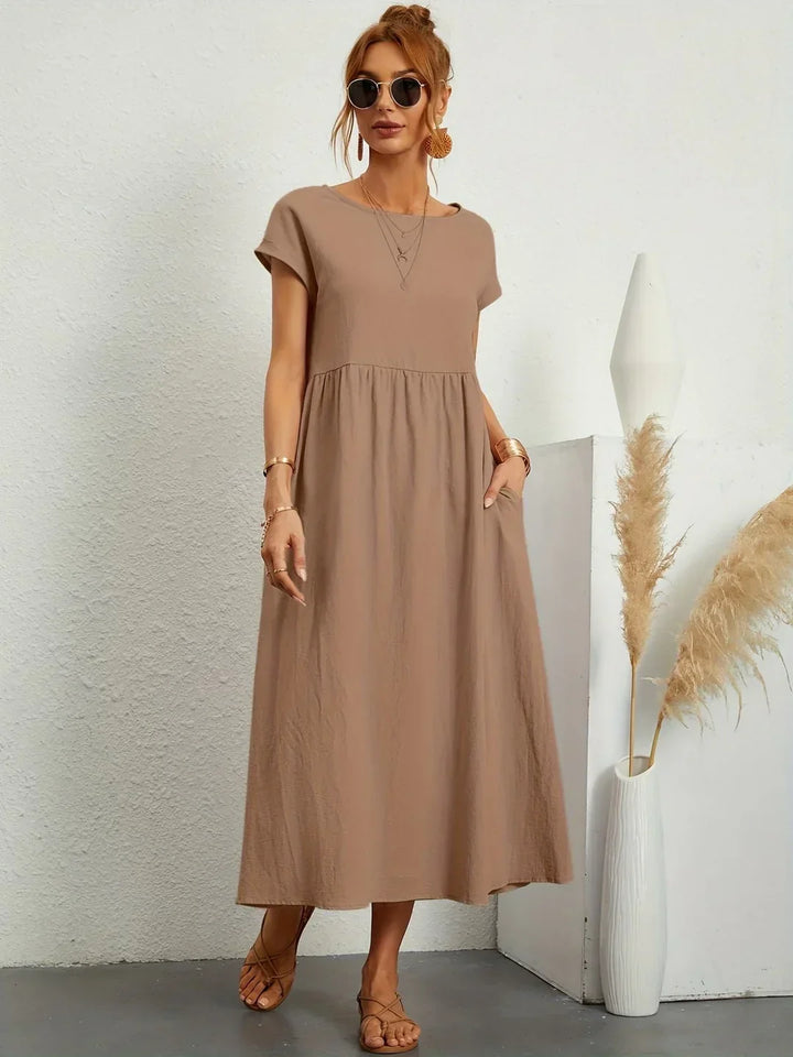 Loretta | Lightweight Soft Cotton Dress with Pockets