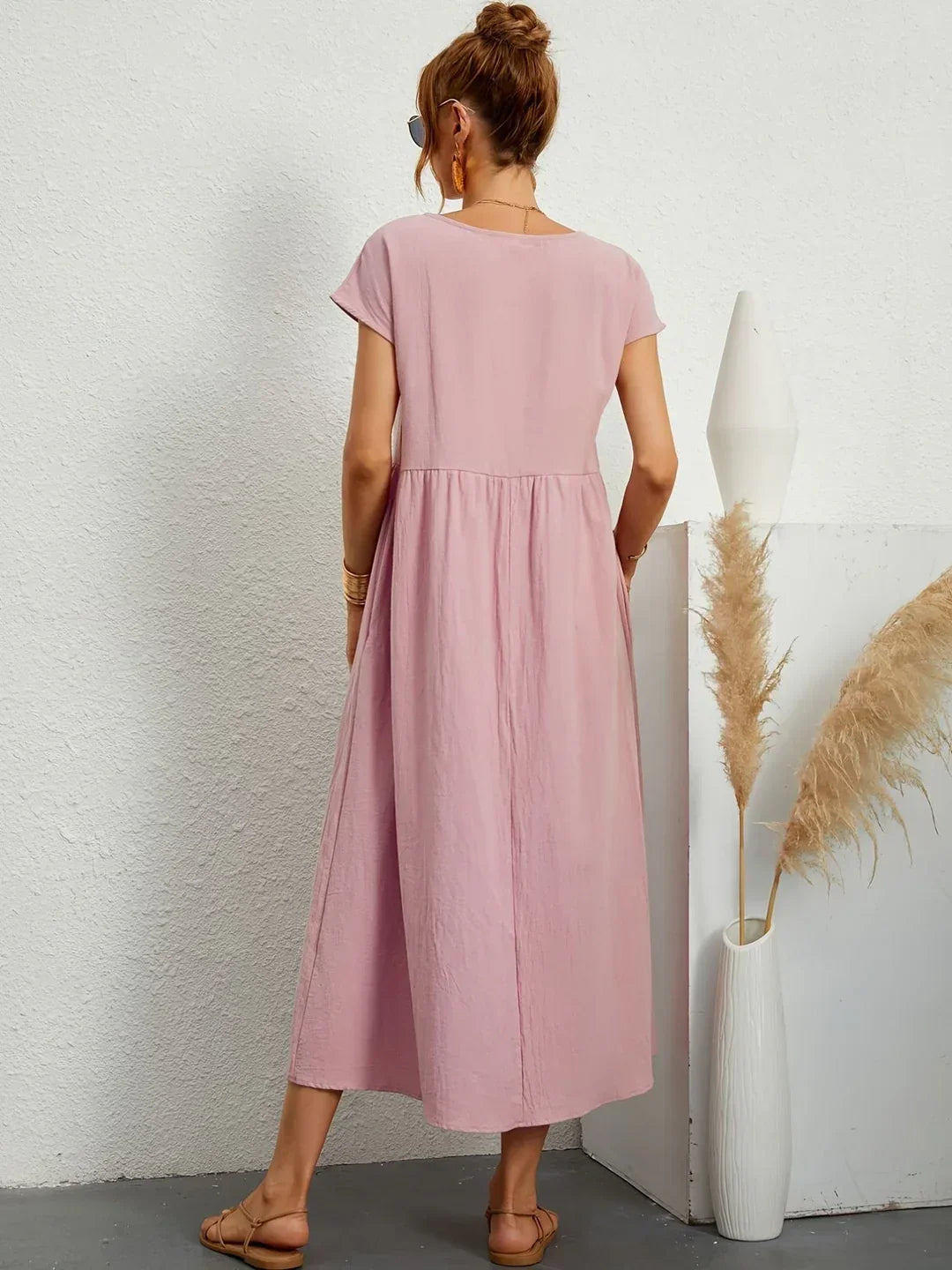 Loretta | Lightweight Soft Cotton Dress with Pockets