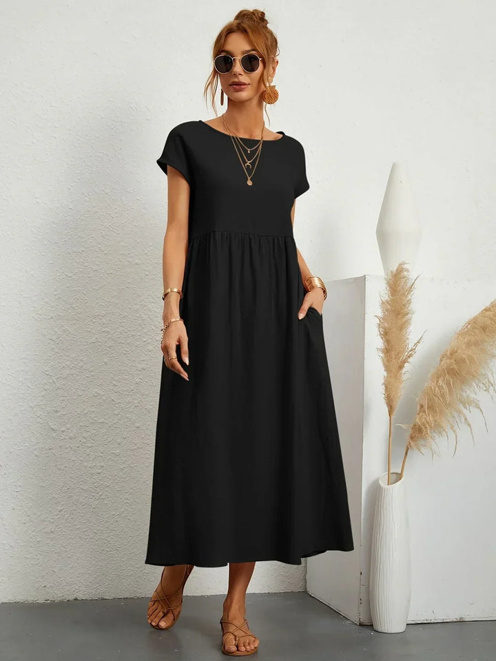 Loretta | Lightweight Soft Cotton Dress with Pockets