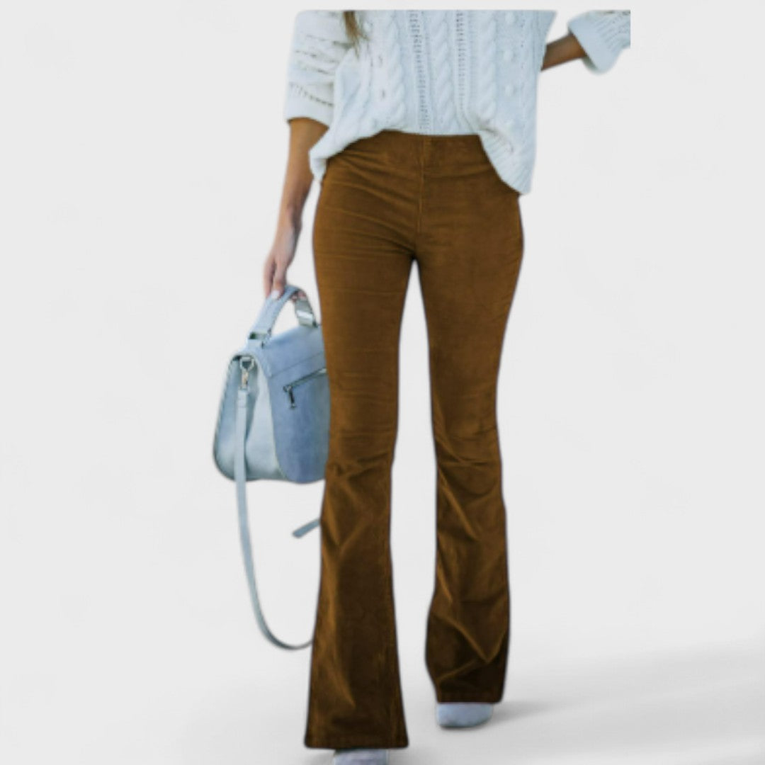 Fiorella | Corduroy flared trousers