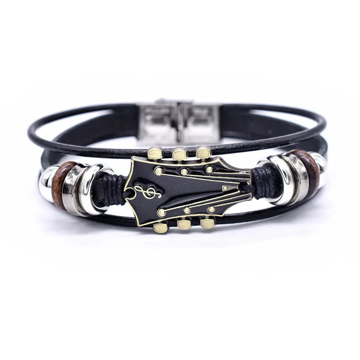 Flavio Guitar Leather Bracelet