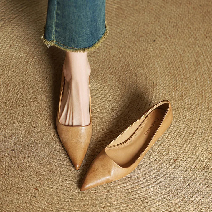 Alyssa | Leather Heels