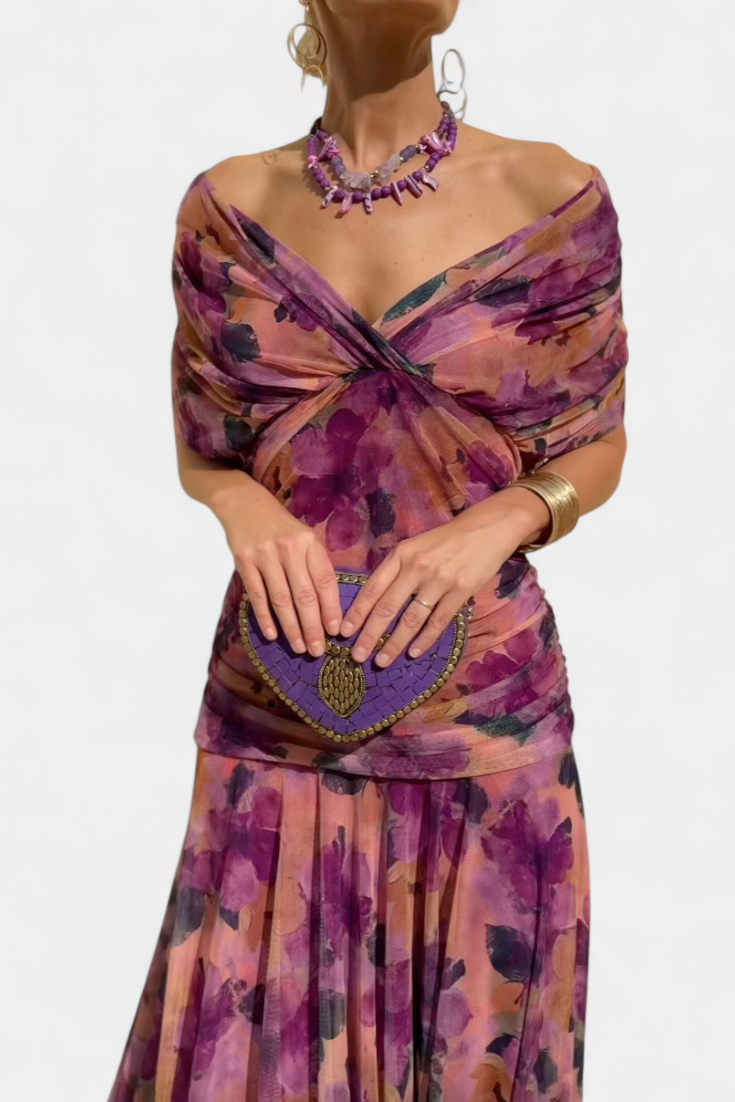 Margot | Draped wrap dress
