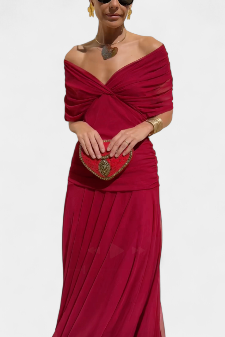 Margot | Draped wrap dress