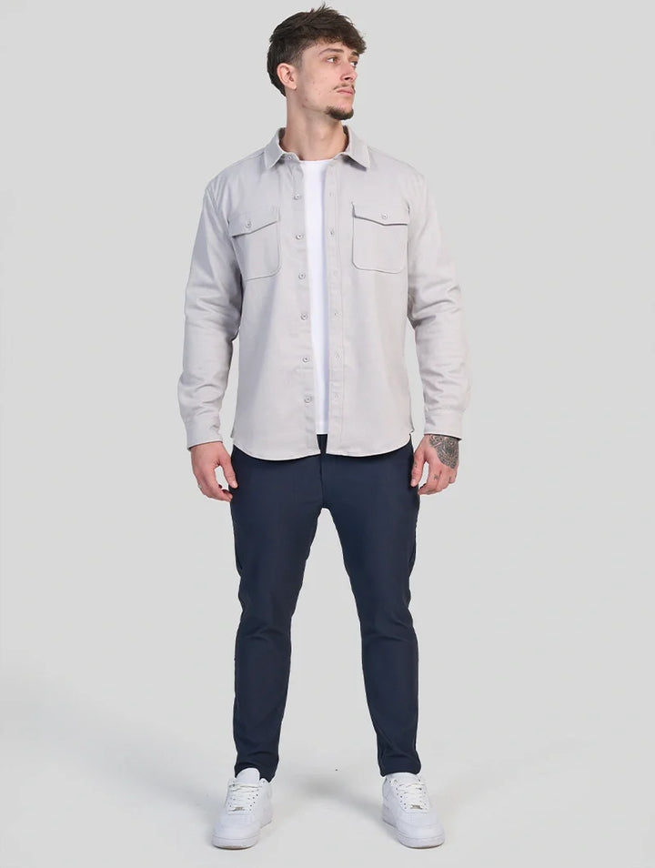Nathan | Surchemise gris clair