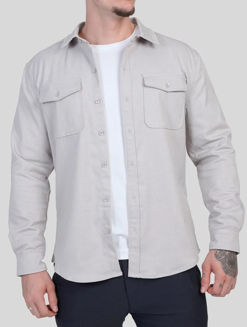 Nathan | Surchemise gris clair