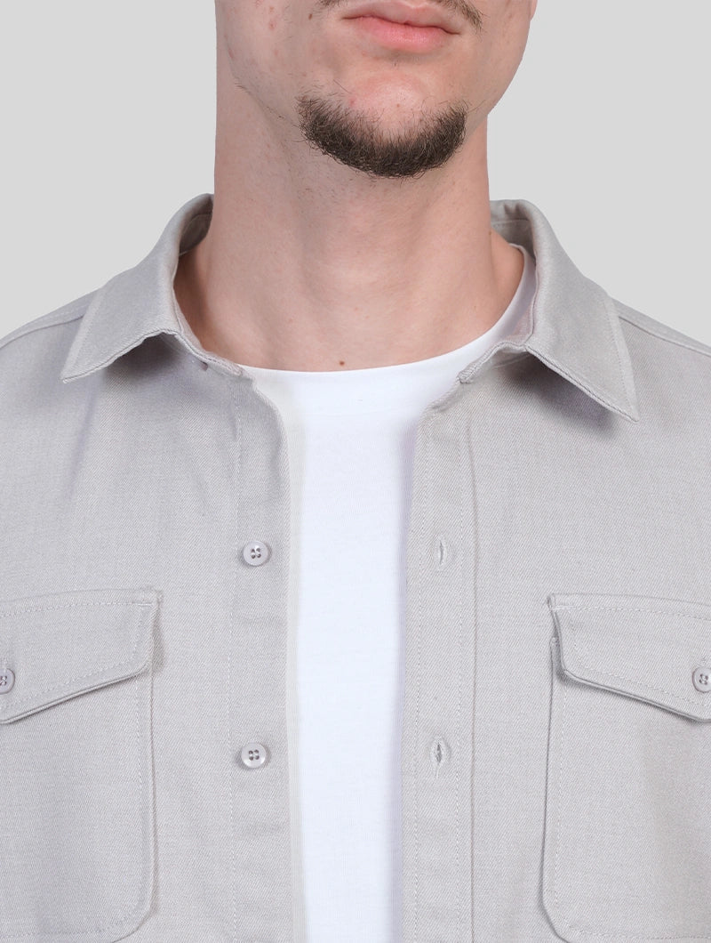 Nathan | Surchemise gris clair