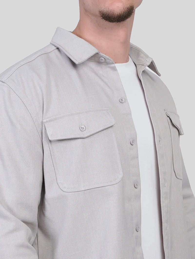 Nathan | Surchemise gris clair