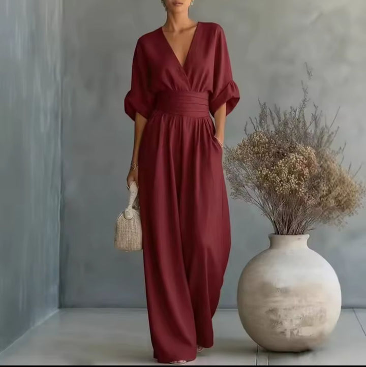 Rachele | Elegant wide-leg jumpsuit
