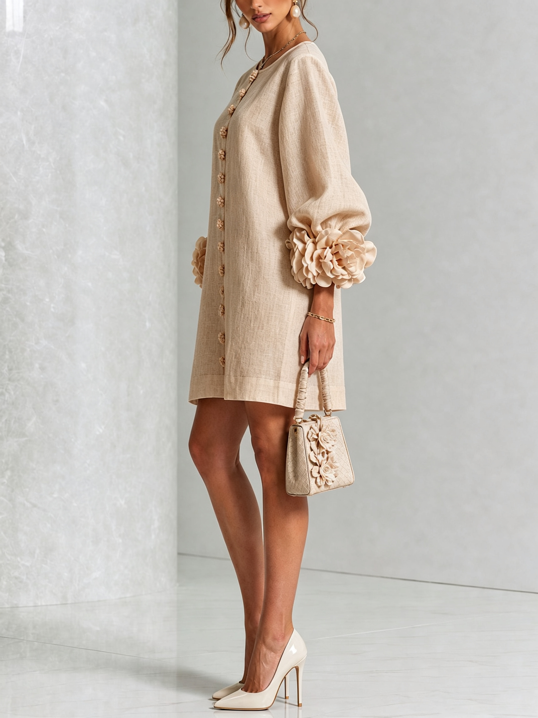 Simona |  Button-Down Mini Dress