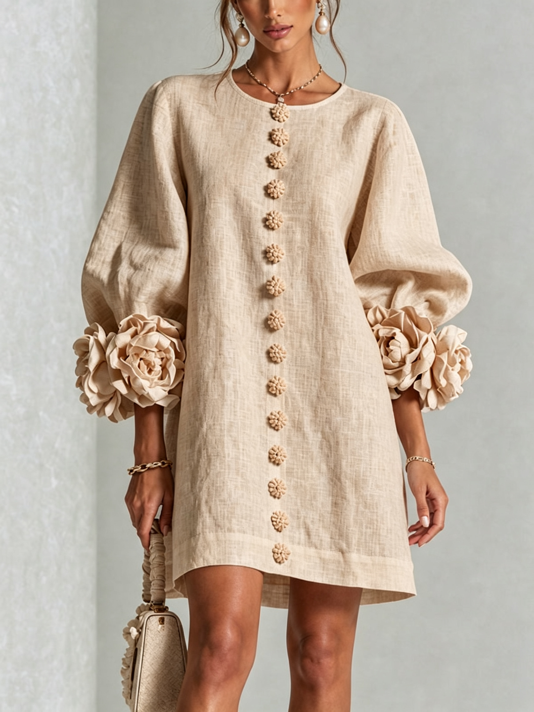 Simona |  Button-Down Mini Dress