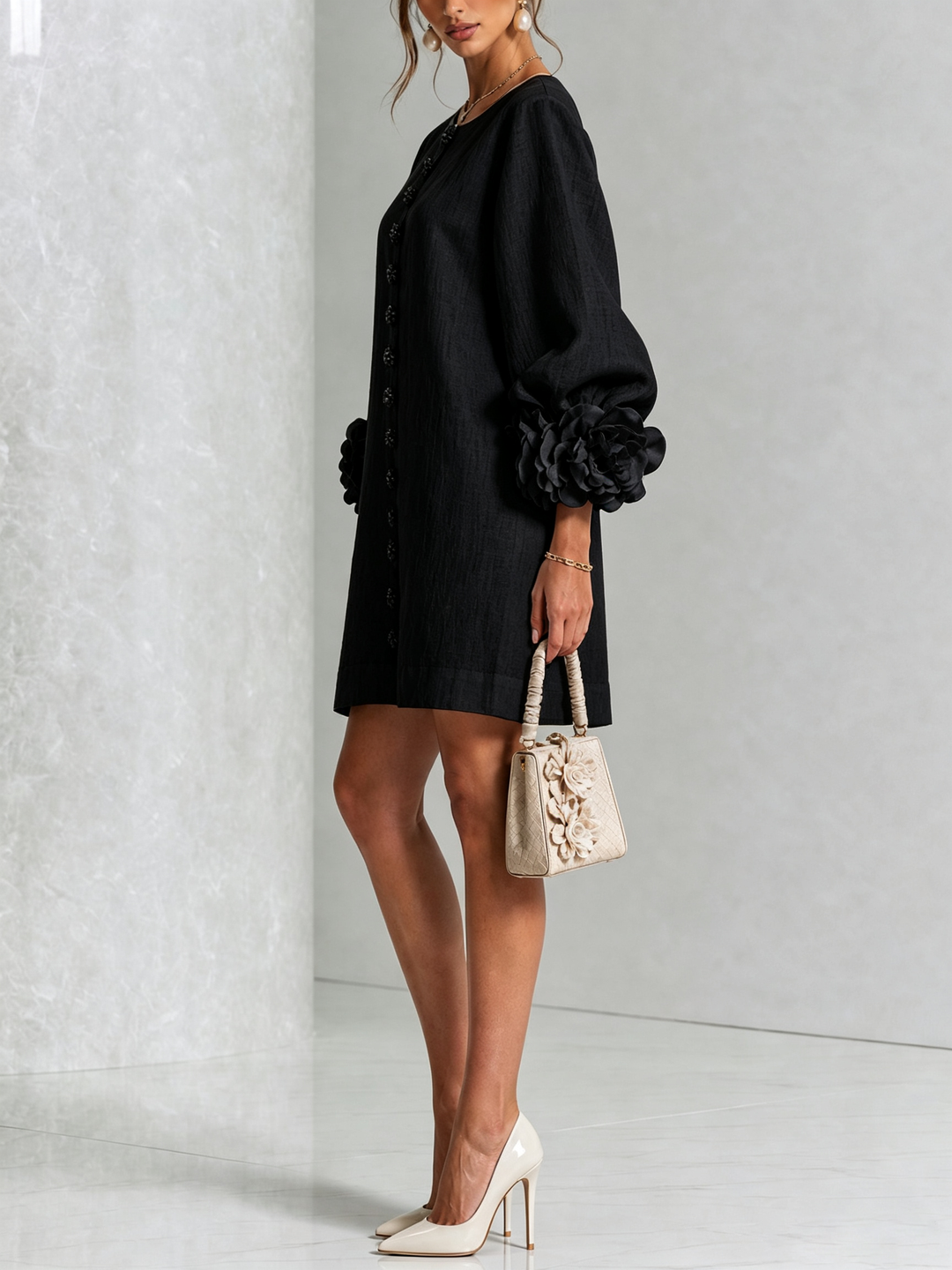 Simona |  Button-Down Mini Dress