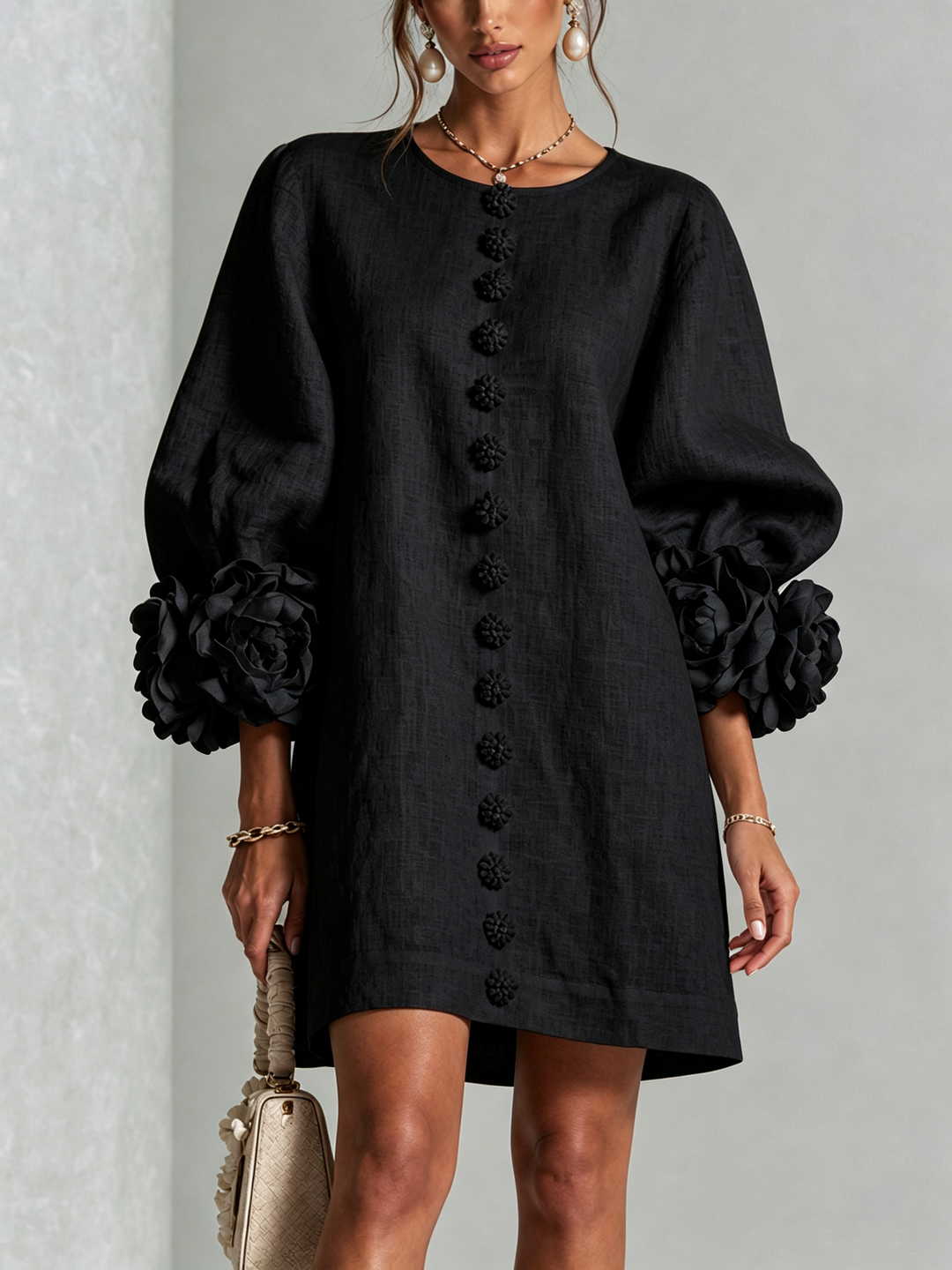 Simona |  Button-Down Mini Dress