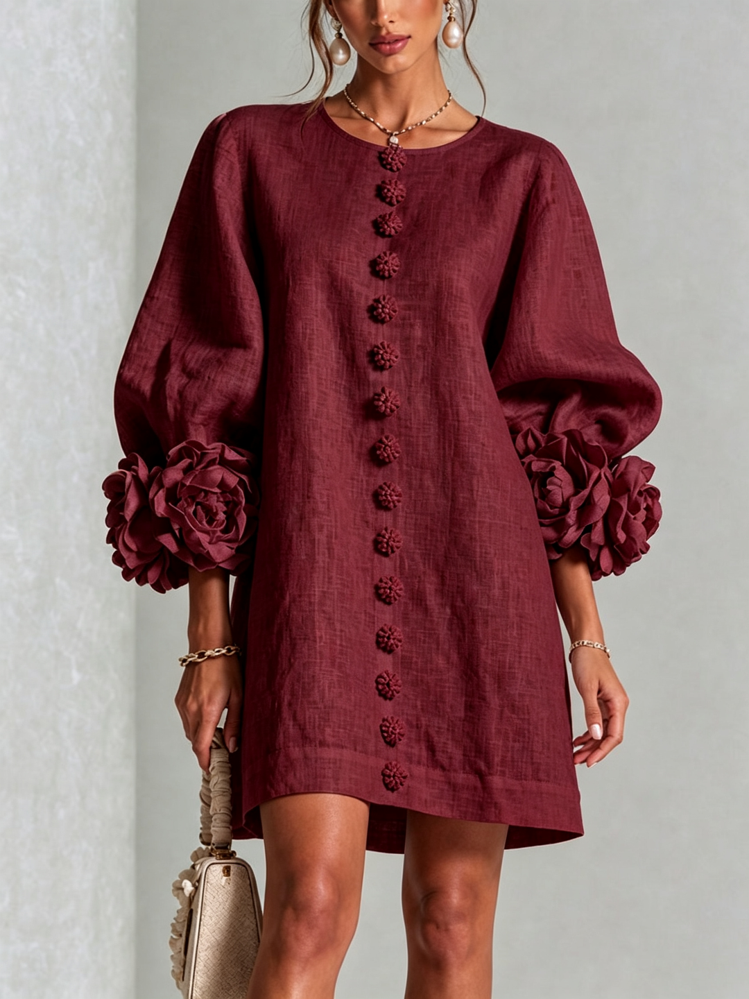 Simona |  Button-Down Mini Dress