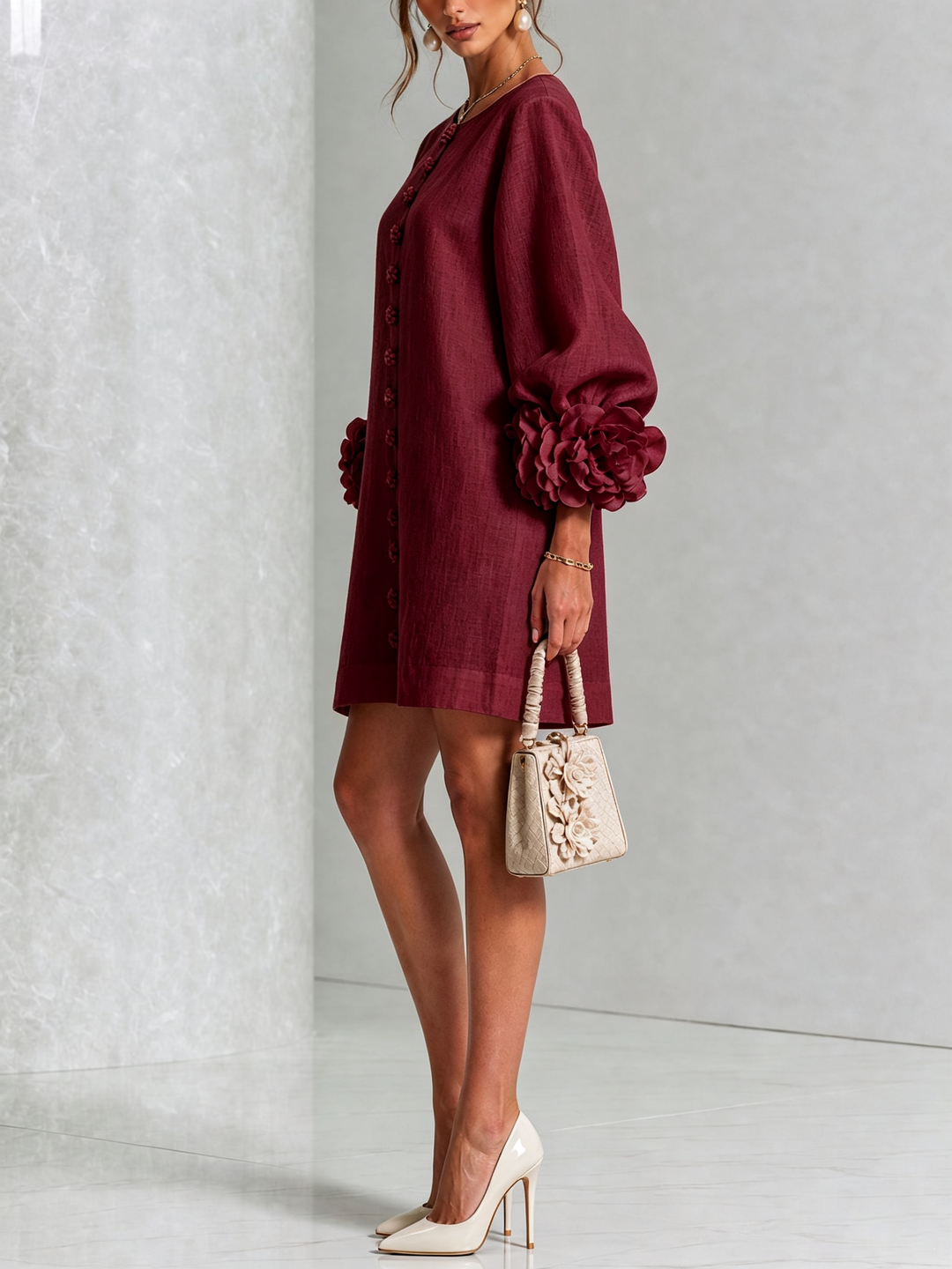 Simona |  Button-Down Mini Dress