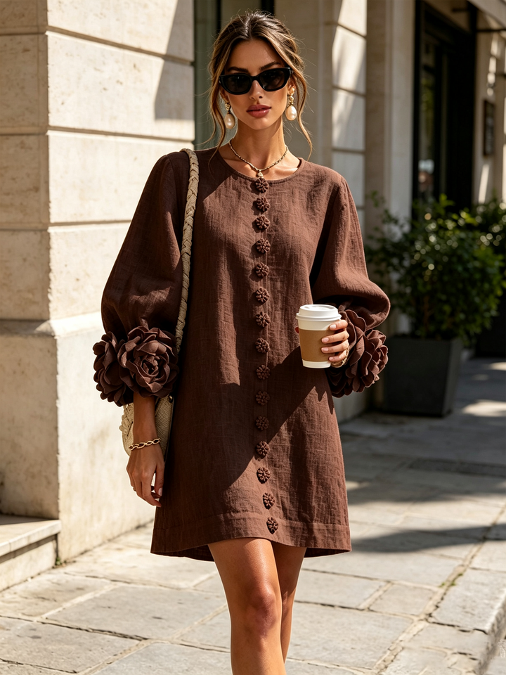 Simona |  Button-Down Mini Dress