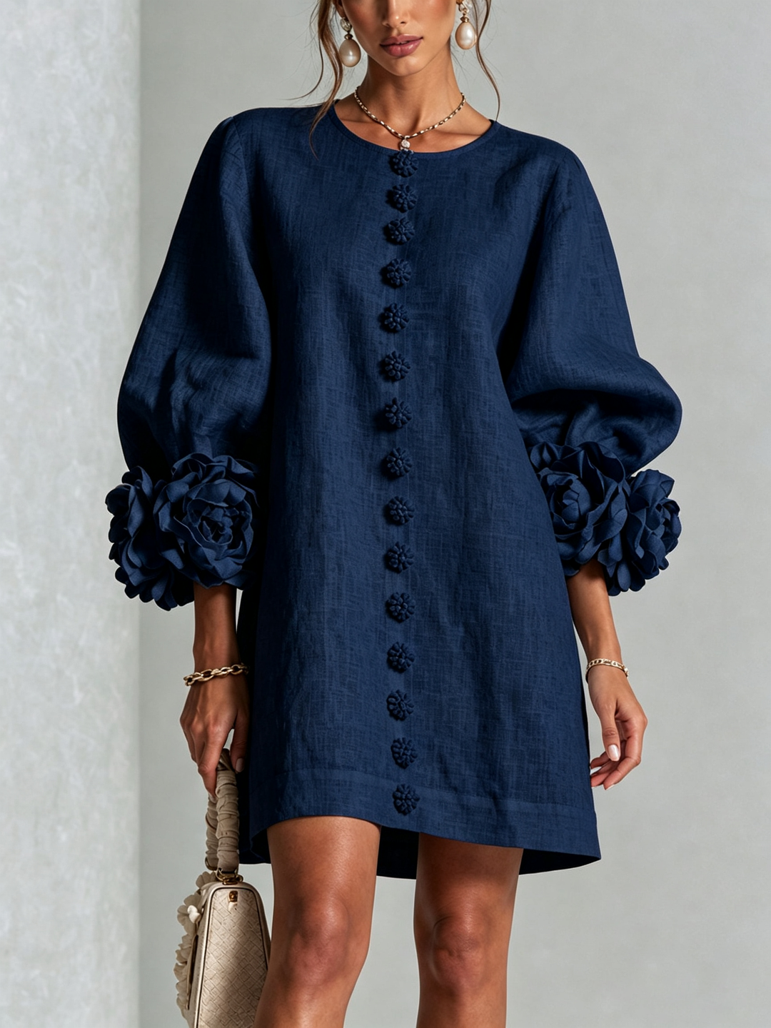 Simona |  Button-Down Mini Dress