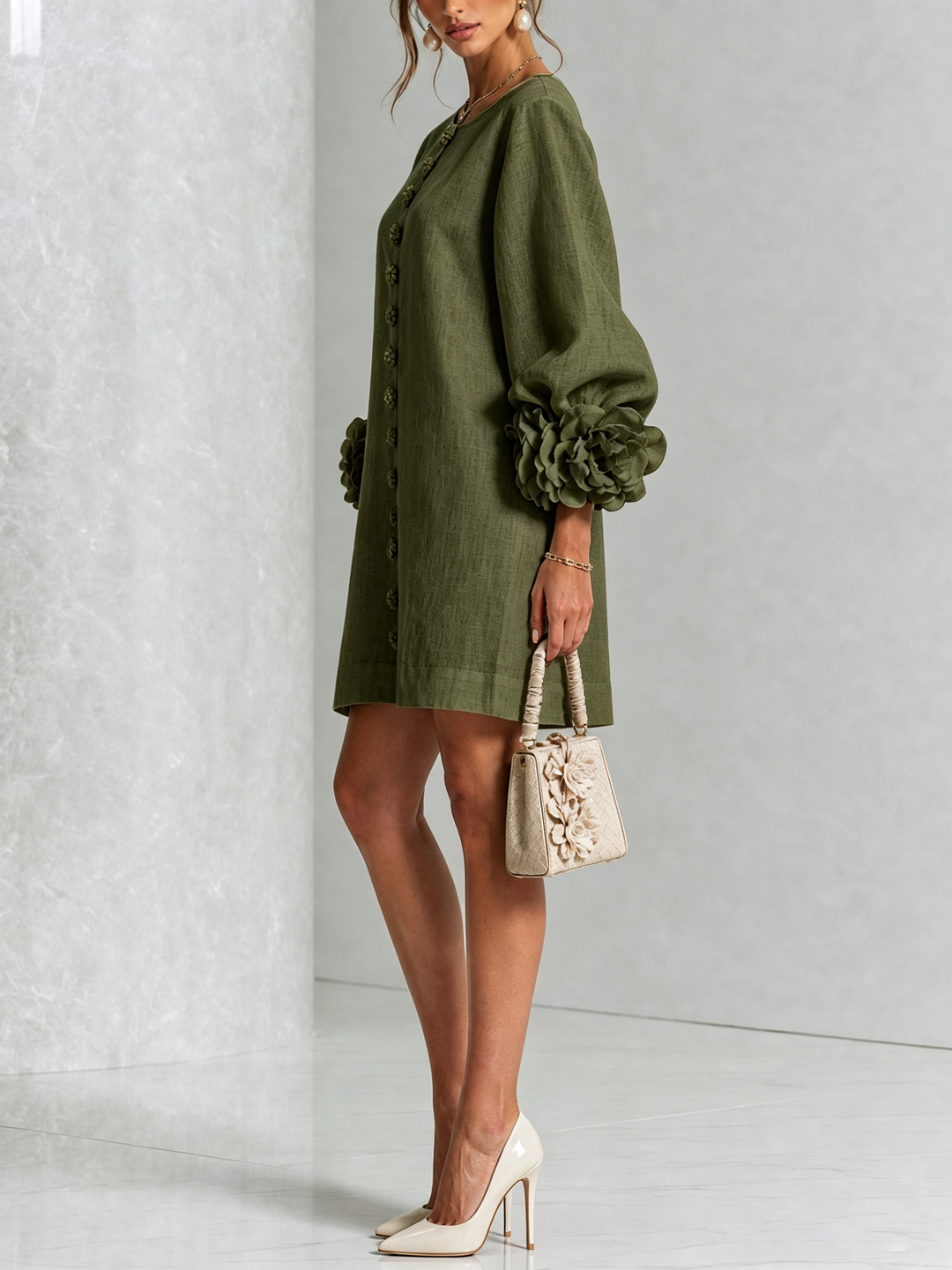Simona |  Button-Down Mini Dress
