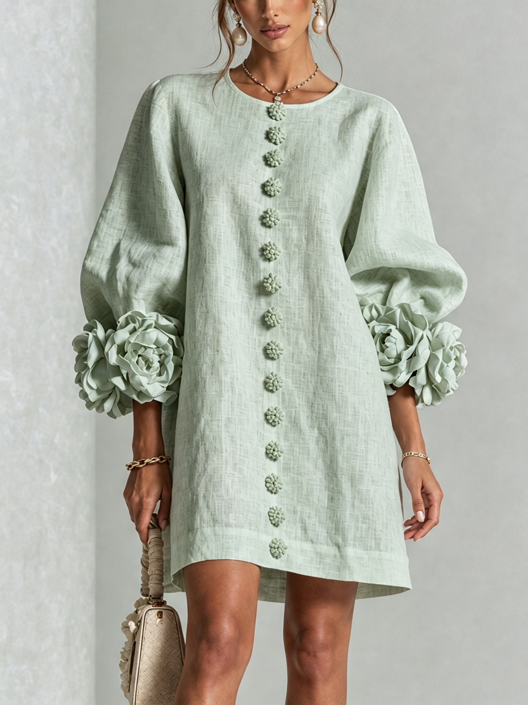 Simona |  Button-Down Mini Dress