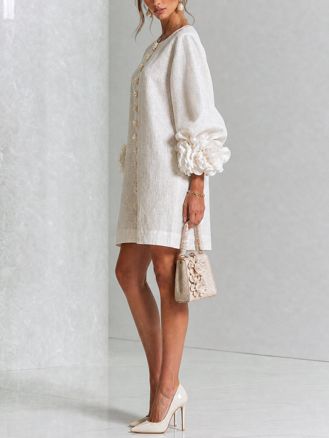 Simona |  Button-Down Mini Dress