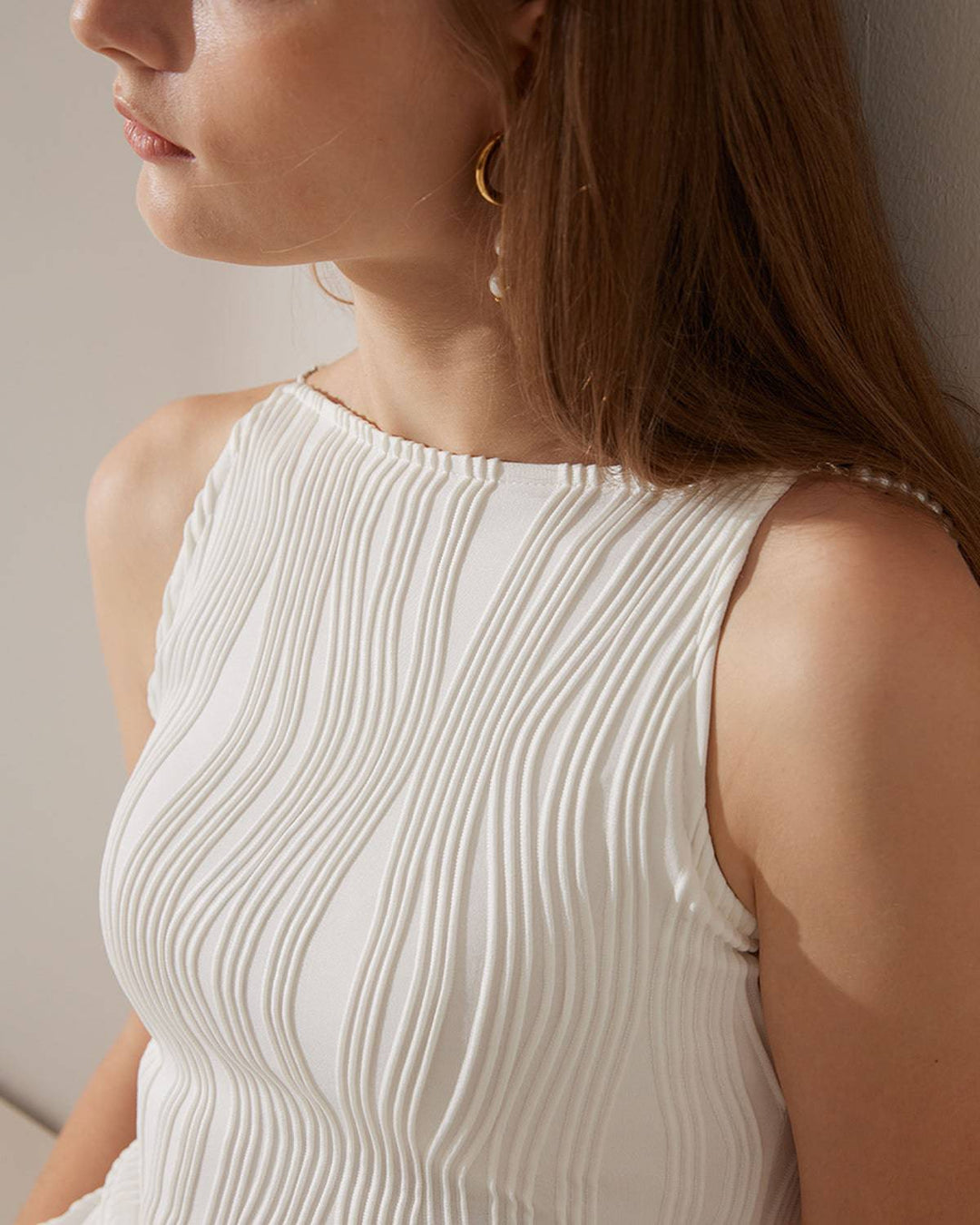 Addison | Water Rippled Textured Cami Dress