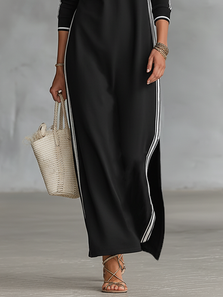Alana | Minimalist Button-Down Maxi Dress