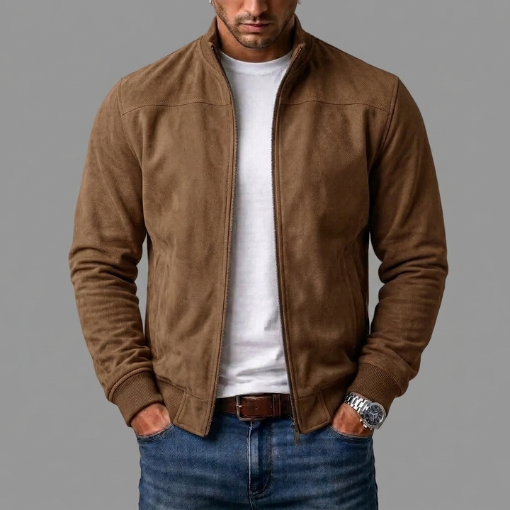 porter | Suede bomber jacket