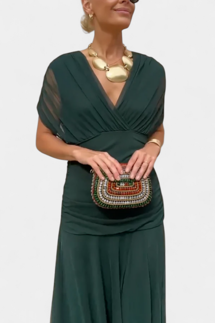 Margot | Draped wrap dress