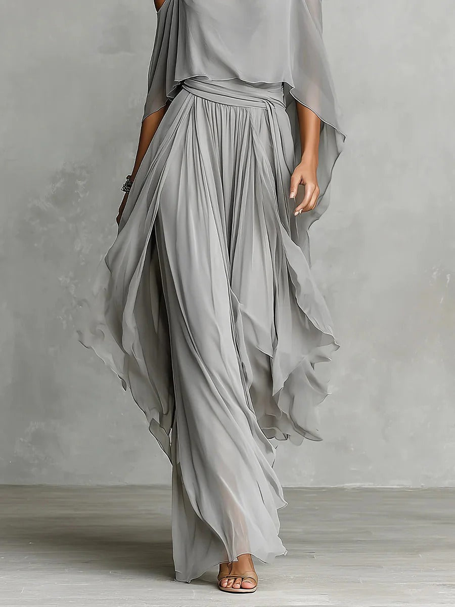 Tania | Grey two-piece fluid set