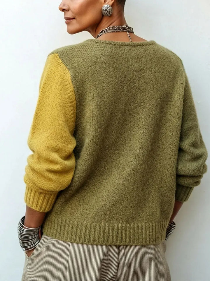 Heidi | Pull en maille color-block