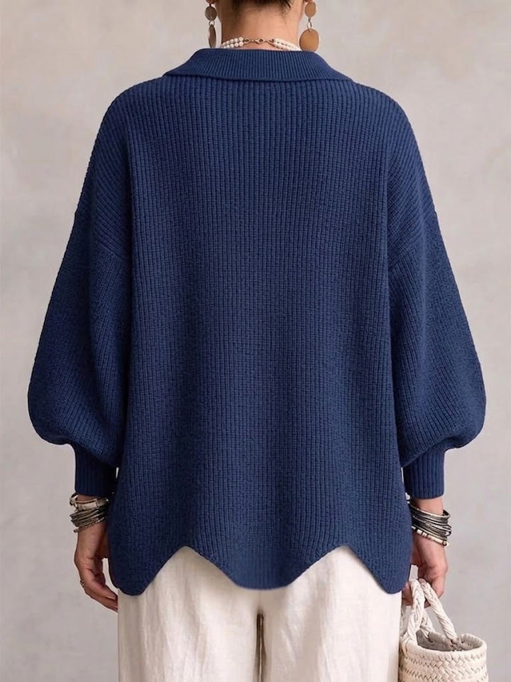Madison | Oversized cardigan with large gold buttons