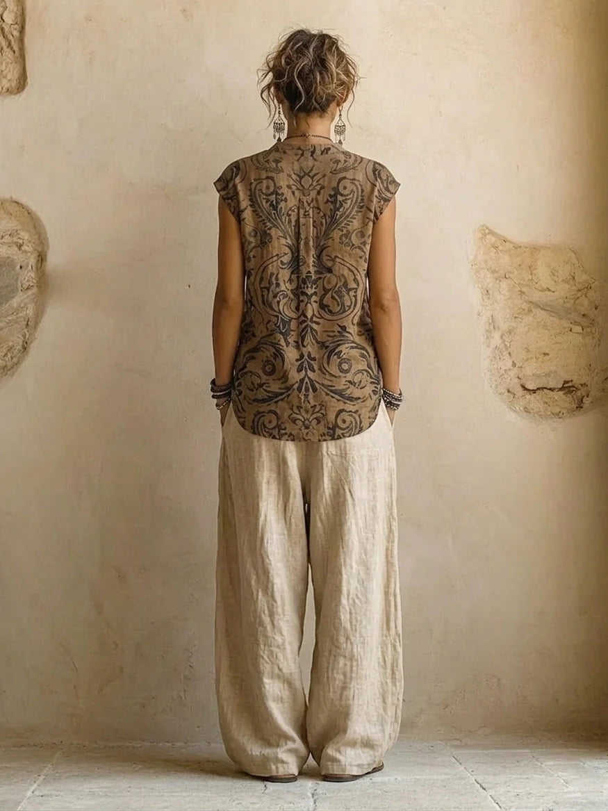 Sara | Completo Bohemien Fluido Stratificato