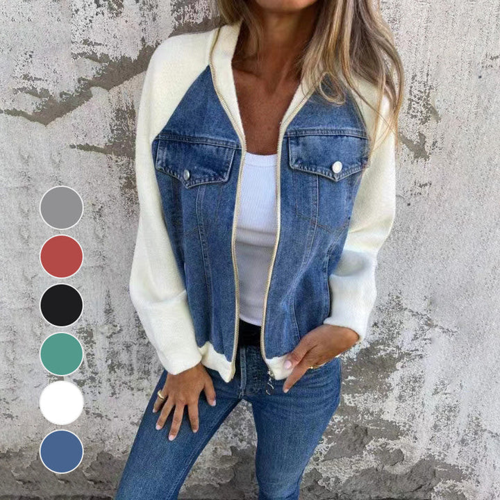 Avery |  Women's zip-up denim jacket