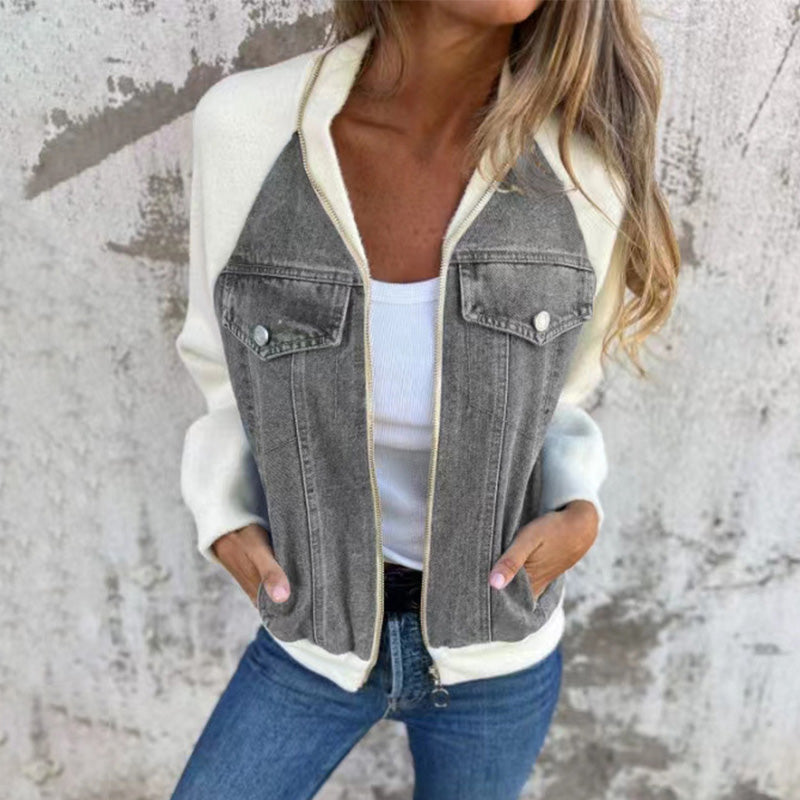 Avery |  Women's zip-up denim jacket