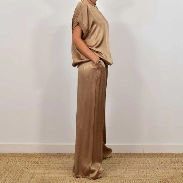 Zoe | Elegant Satin Two-Piece Set